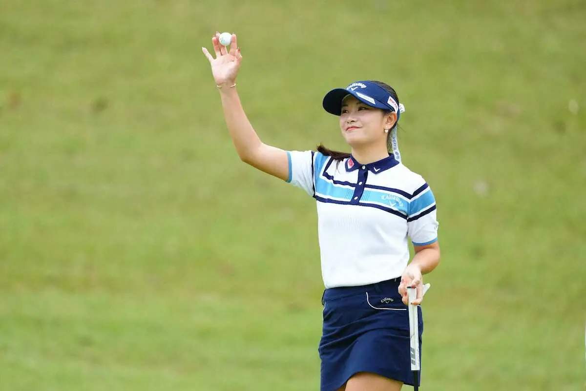 【画像・写真】【女子ゴルフ】河本結が逃げ切り今季2勝目　ツアー史上初の変則9ホール短期決戦制す