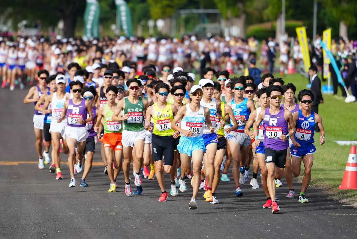 【画像・写真】【箱根駅伝予選会】個人1位は1時間16秒の山梨学院大・キピエゴ　日本人トップは中央学院大・近田陽路