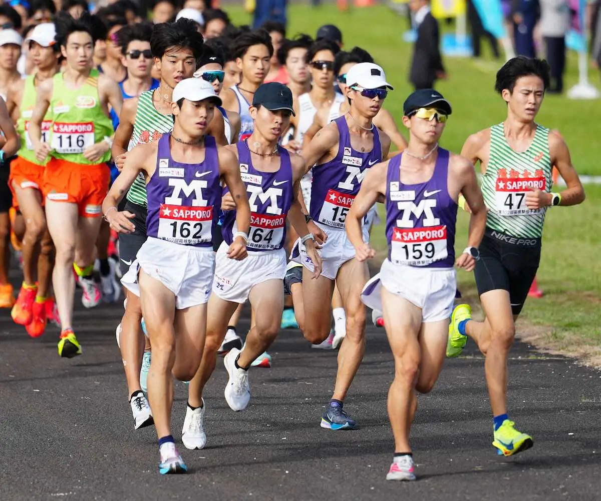 【画像・写真】【箱根駅伝予選会】明大は12位　2年連続で本大会出場逃す…新体制1年目で古豪復活ならず
