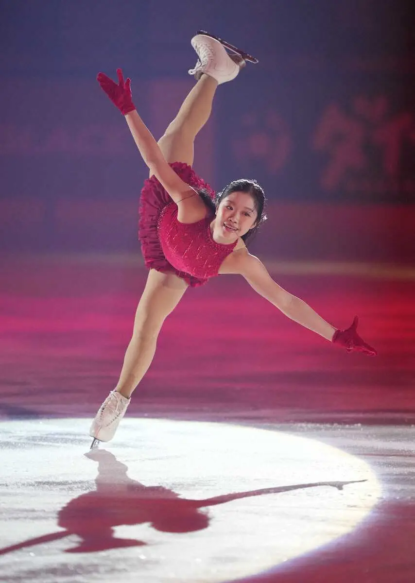 【画像・写真】エキシビションで演技をする中井亜美（撮影・小海途　良幹）