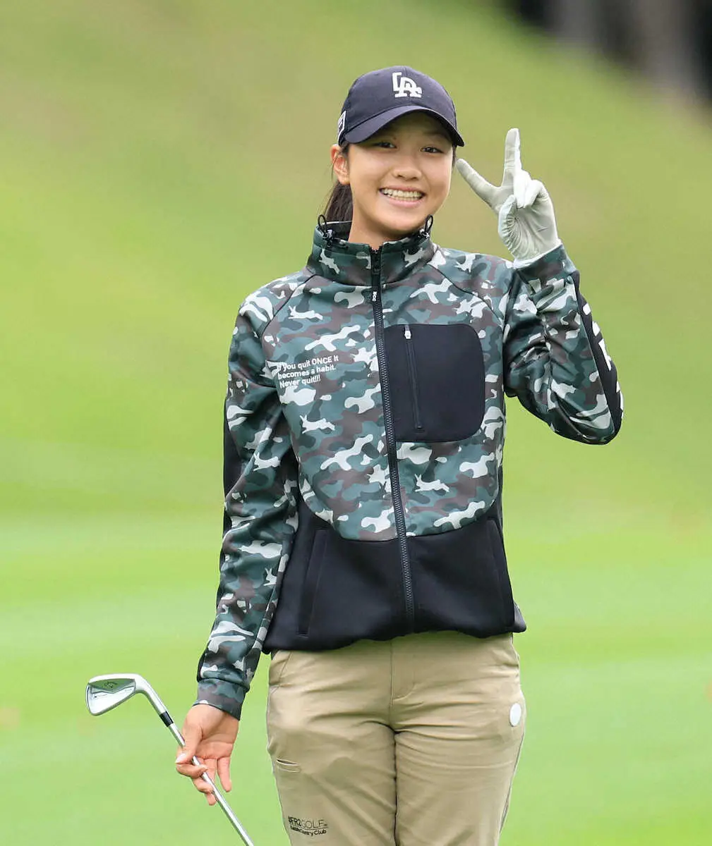 【画像・写真】【女子ゴルフ】三浦由楽「去年よりいいスコアで」サッカー元日本代表・三浦淳宏氏の長女が2年連続出場