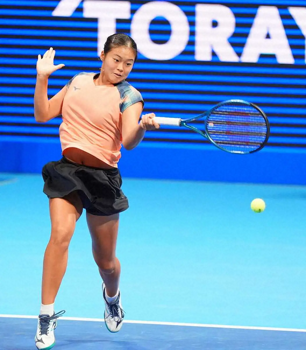 【画像・写真】17歳ニューヒロイン園部八奏　プロ初勝利「日本で、有明で勝てて凄くうれしい」
