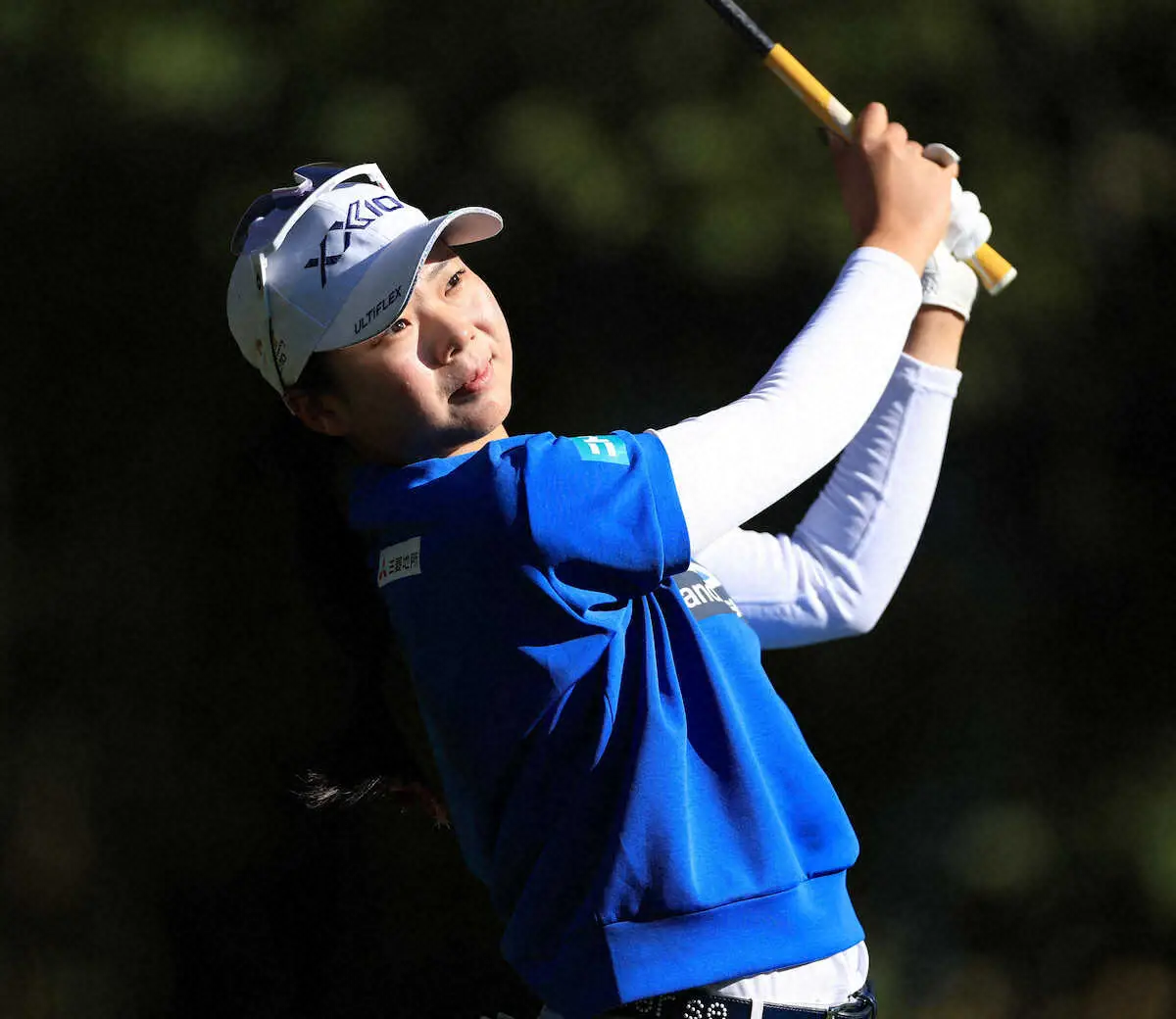 【画像・写真】＜マスターズGCレディス・第2日＞12番、ティーショットを放つ菅楓華（撮影・中辻　颯太）