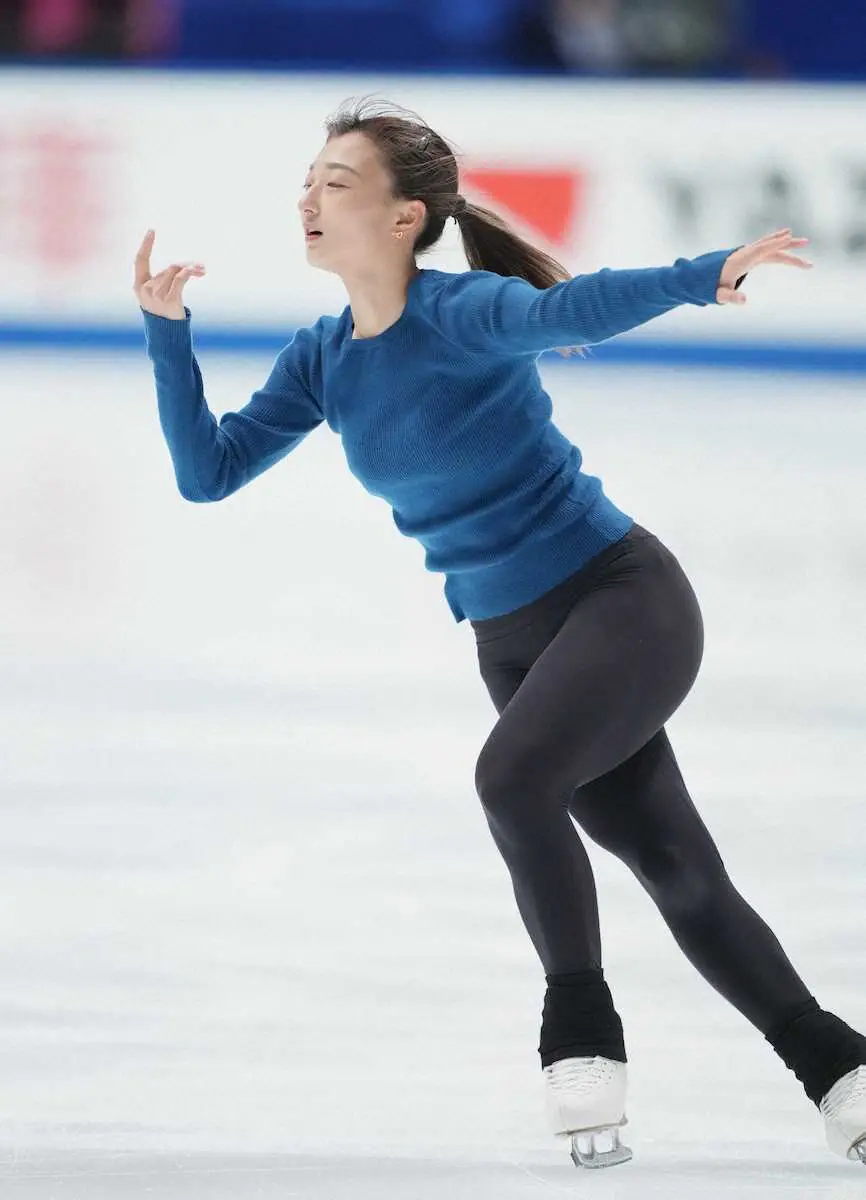 【画像・写真】【フィギュア】坂本花織と樋口新葉、最後のNHKに向けて調整　青木祐奈は曲かけノーミス