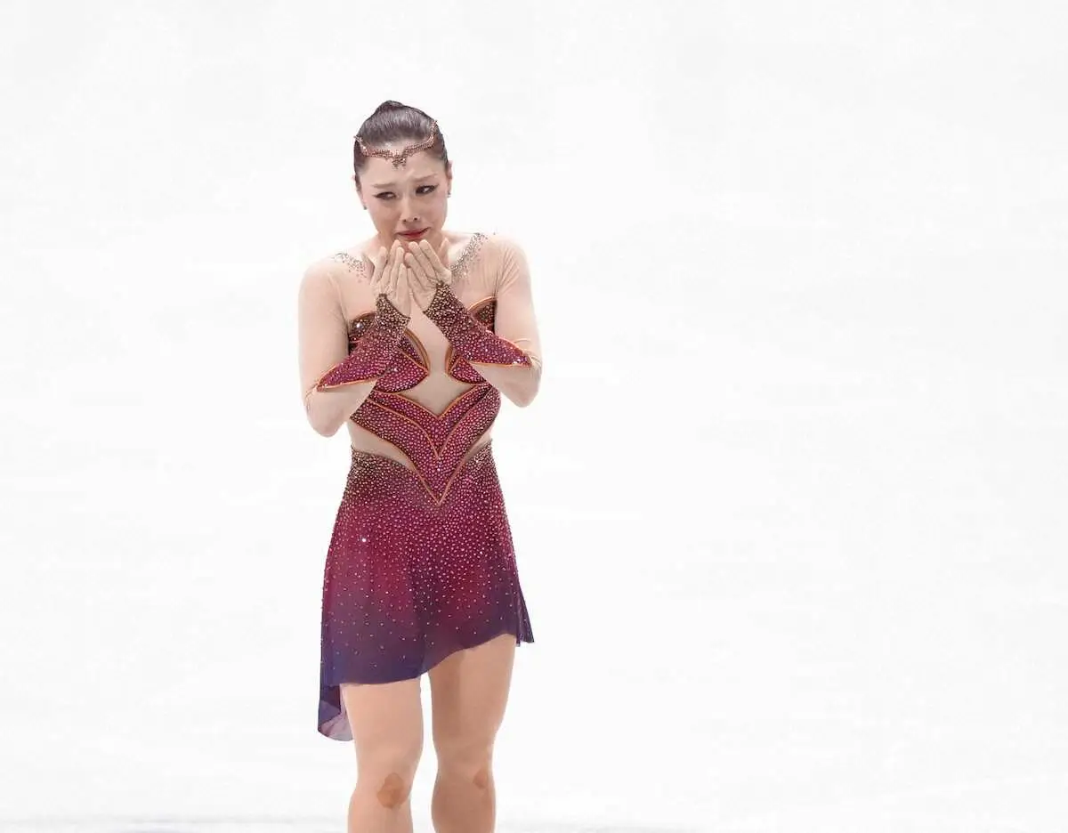 【画像・写真】今季限りで引退の樋口新葉　最後のNHK杯で万感の涙「滑り切れてよかった」右足の痛みに負けず今季ベスト