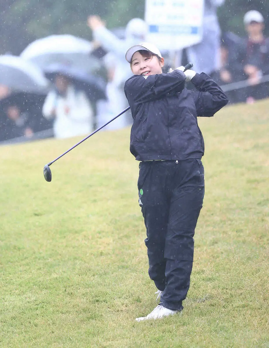 【画像・写真】【女子ゴルフ】降雨により最終Rは中止　競技は54ホールに短縮　1位タイの畑岡奈紗と荒木優奈がPOへ