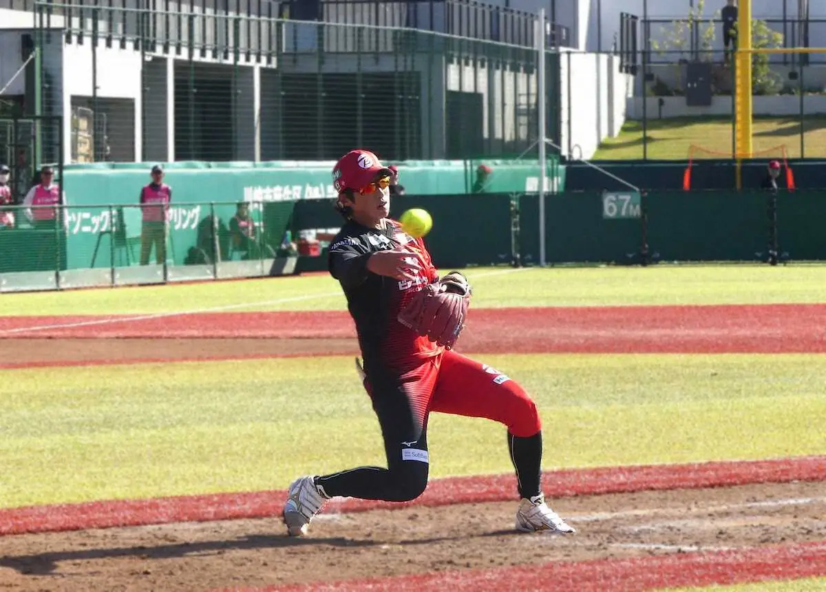 【画像・写真】【JDリーグ】上野由岐子130球10Kの力投「絶対に勝ちたいと思っていた」ビック高崎が戸田中央を下す