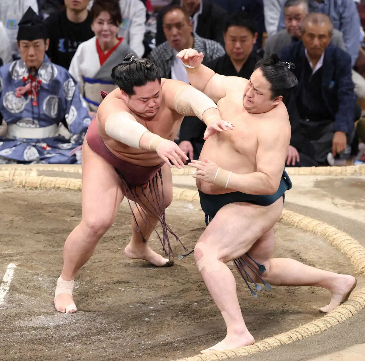 【画像・写真】錦富士　6勝目で幕内残留濃厚に　142年続く青森県出身幕内力士の記録継続へ