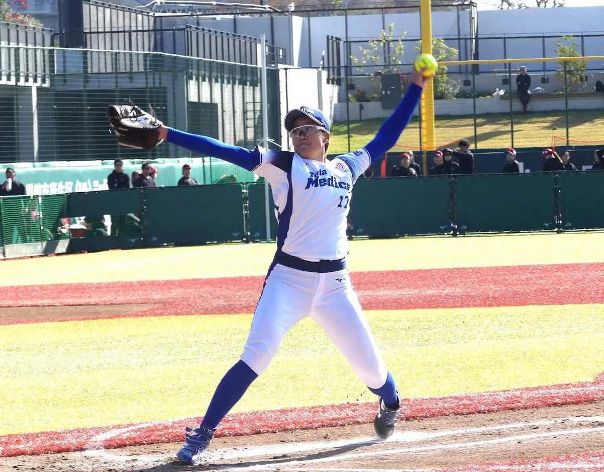 【画像・写真】【女子ソフト】日本代表エース対決　後藤希友、7回1失点も「あと一歩足りないものが」
