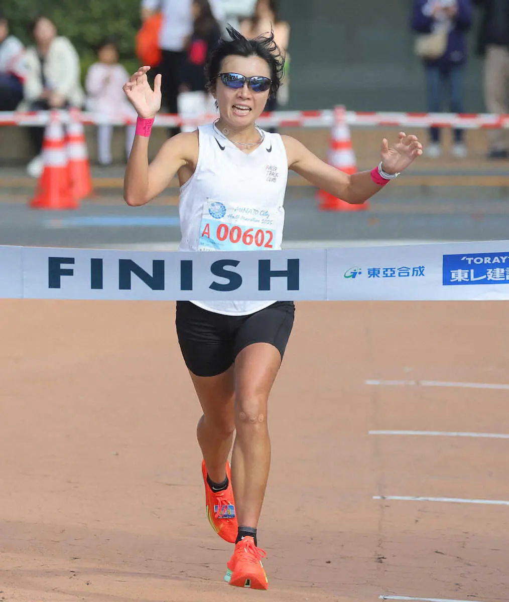 【画像・写真】女子は遠藤知佐が自己ベストで初V　MINATOシティハーフマラソン2025