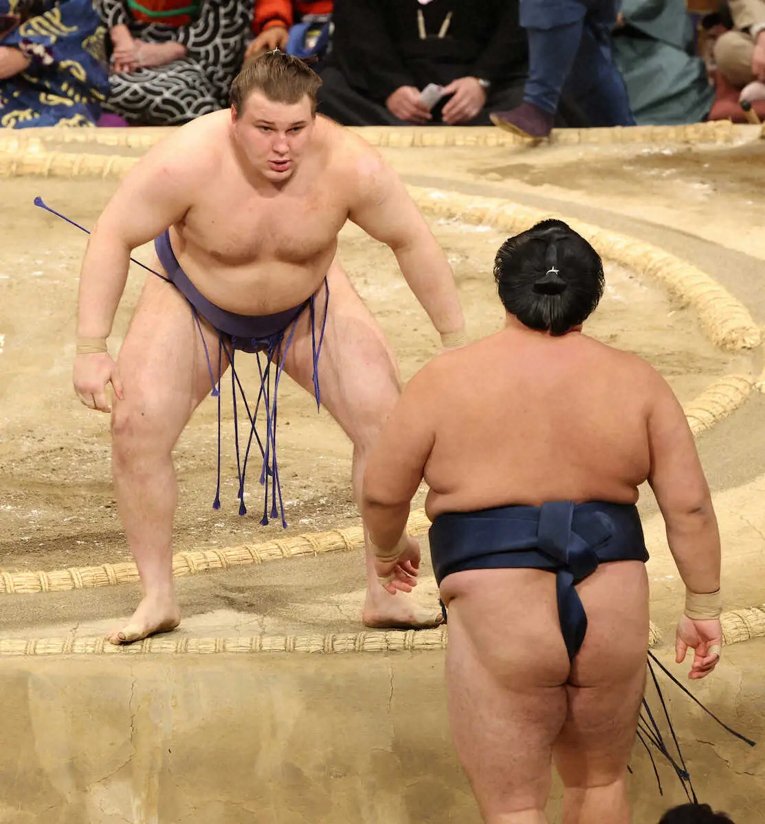 【画像・写真】安青錦　20歳上の玉鷲撃破で1敗守った　「しっかり自分の力を出しきれている」