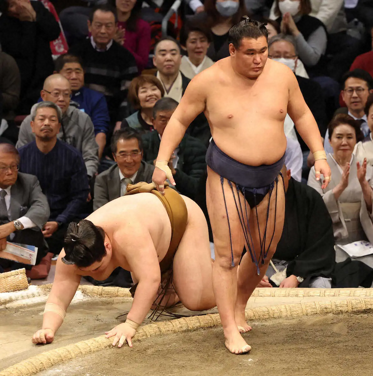【画像・写真】優勝争い混沌　大の里がまさかの連敗…安青錦も敗れ豊昇龍とともに3力士が2敗で並ぶ　3敗は3力士