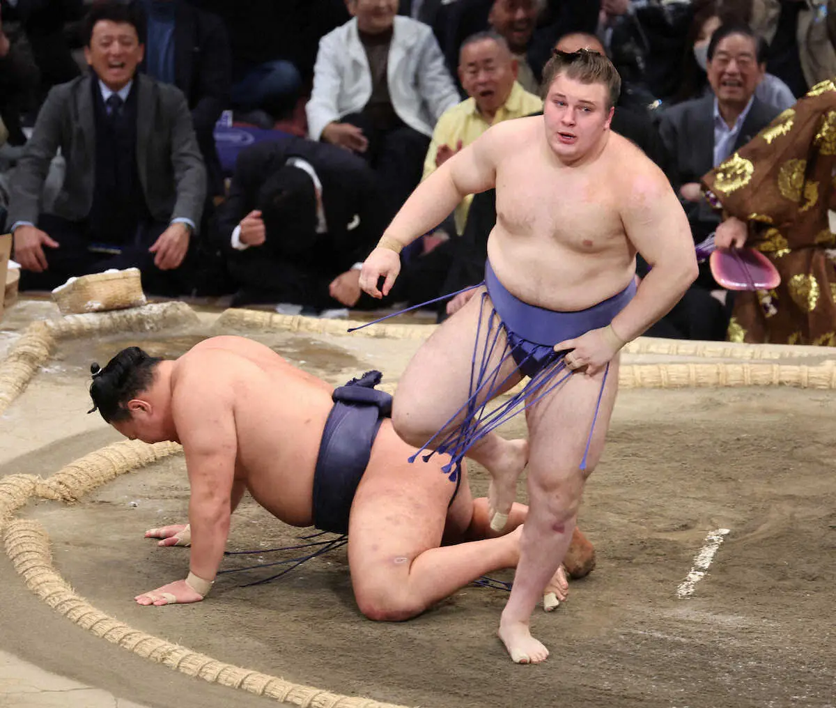 【画像・写真】安青錦、決定戦制し初優勝！豊昇龍に“4連勝”「素直にうれしい」　ウクライナ出身初、大関昇進確実に