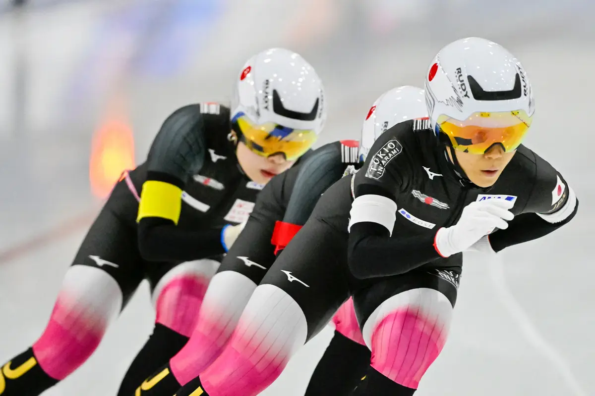 【画像・写真】【スピードスケート】女子団体追い抜きの日本は3位　男子500Mで森重航が4位