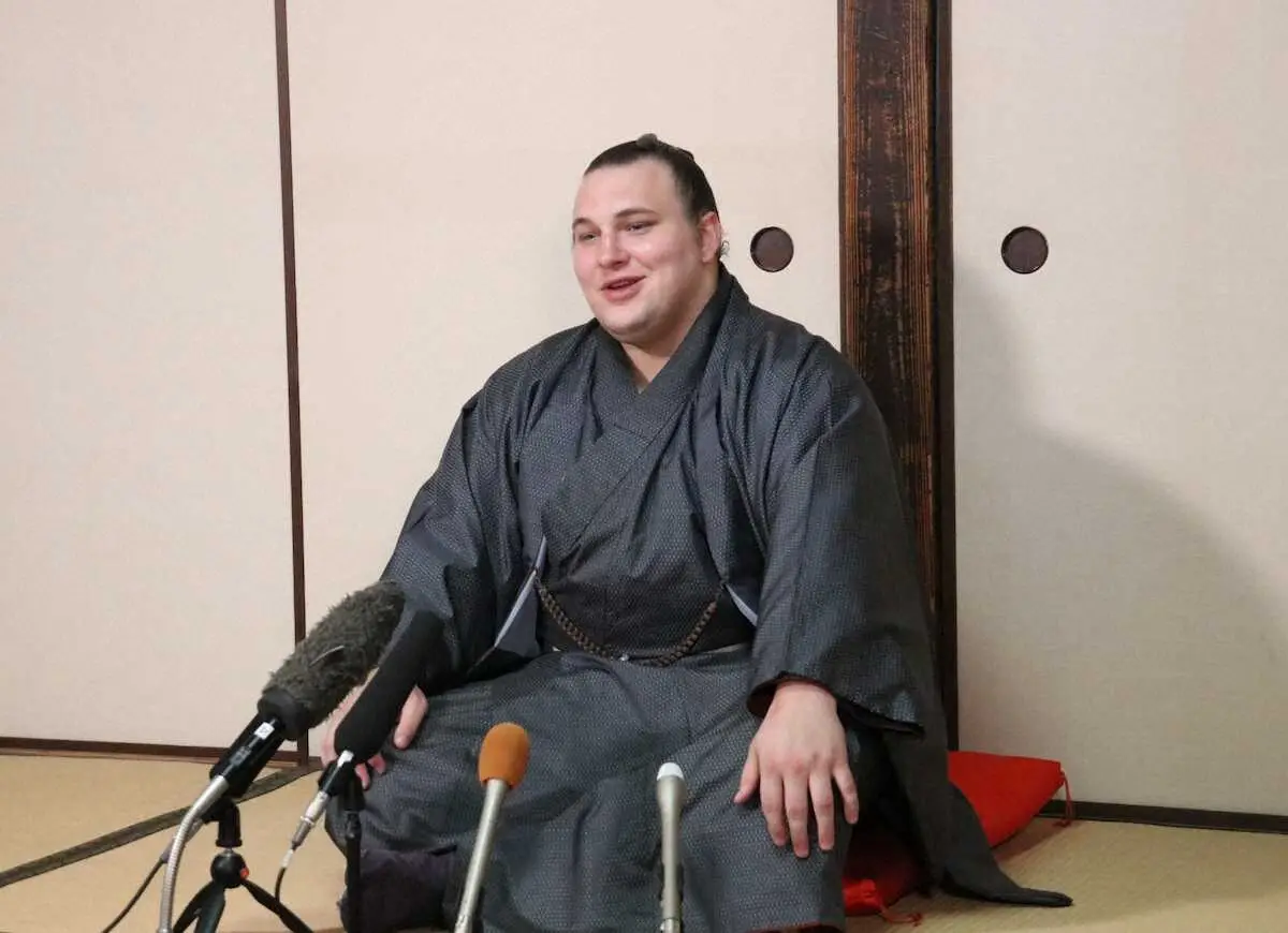 【画像・写真】安青錦　26日大関昇進、伝達式の口上は…「どうしようかなみたいな。手伝ってほしい」