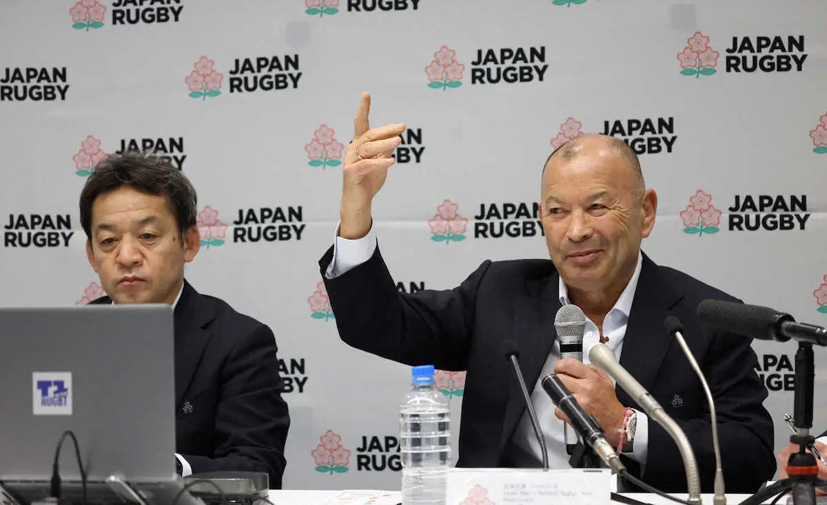 【画像・写真】【ラグビーW杯抽選会】エディーHC「どう倒すか…準備する」1次Lでフランス、米国、サモアと対戦