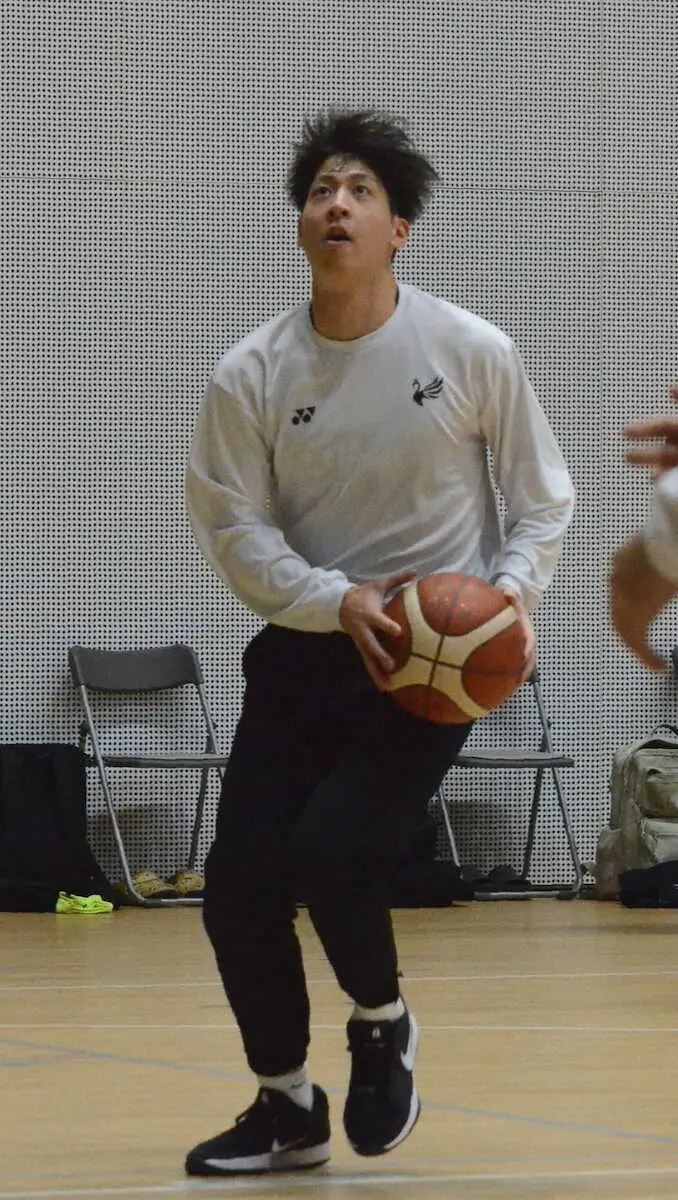 【画像・写真】B3アルビBB・浜高主将　6日の八王子戦でゲーム復帰へ「勢いをつけたい」