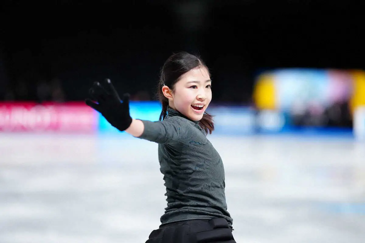 【画像・写真】【フィギュア】千葉百音、公式練習で「ラストダンス」ノーミス調整　GPファイナル