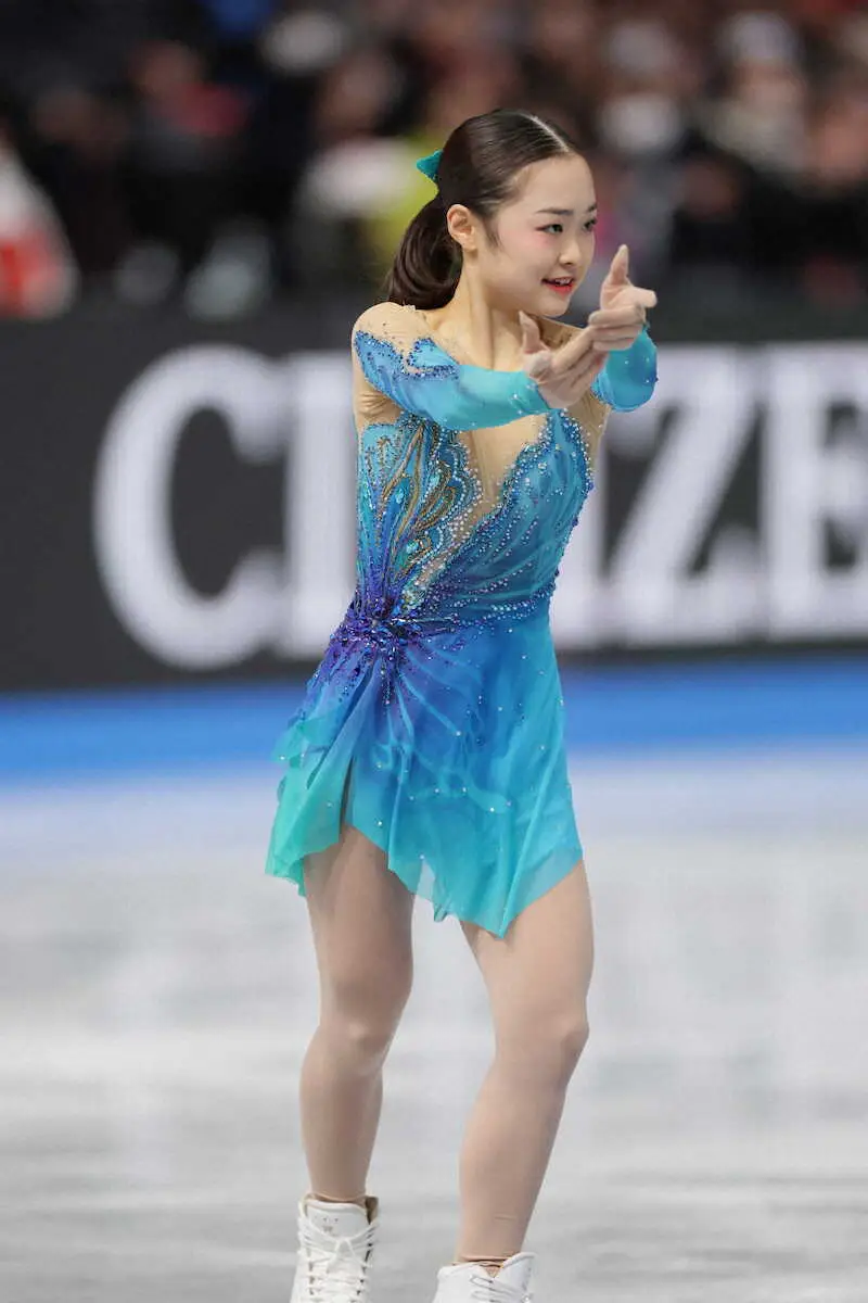 【画像・写真】【フィギュア】島田麻央、218・13点でV4　2位に19・47点差　日本勢の表彰台独占はならず