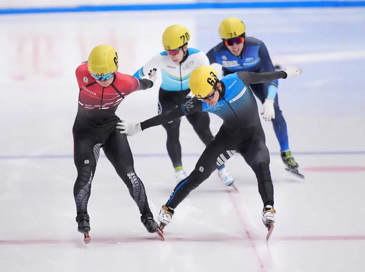 【画像・写真】【ショートトラック】五輪選考会　男子1500mは異例再レースで松林佑倭が優勝「自分を信じてよかった」