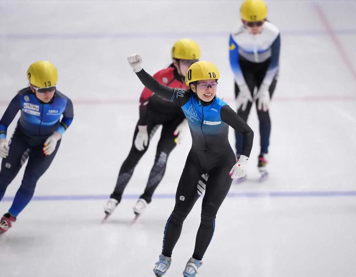 【画像・写真】【ショートトラック】五輪選考会の女子1500mは長森遥南が優勝「積み重ねたものが発揮できた」