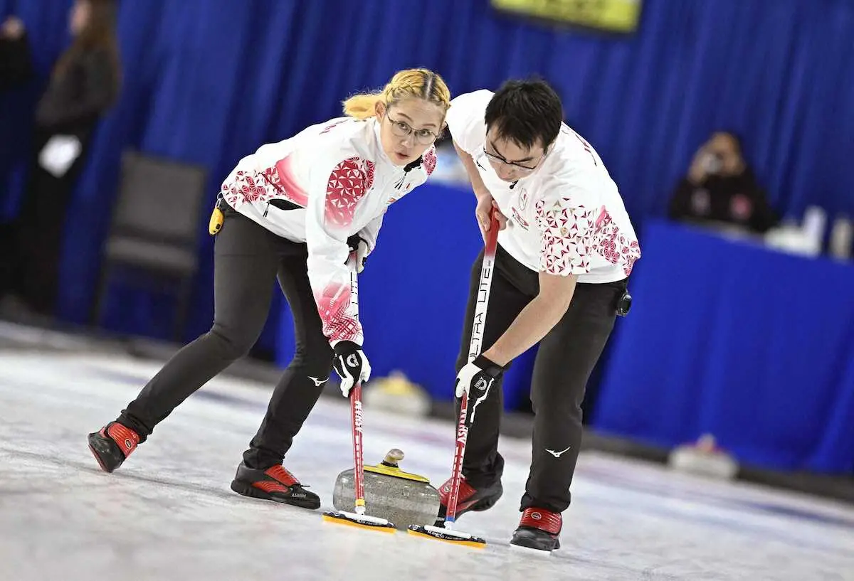 【画像・写真】【カーリング】混合ダブルス・小穴、青木組　5勝2敗でPO望み　チェコが韓国に敗戦で2位通過