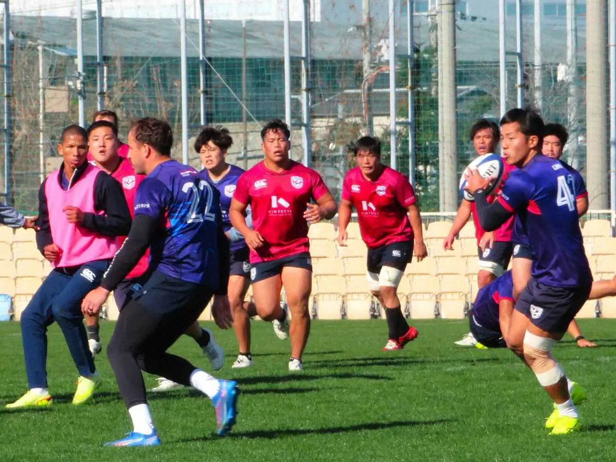 【画像・写真】リーグワン2部・花園　20日東葛戦のメンバー発表　CTB岡村は連係を確認「いいボールが出せるように」