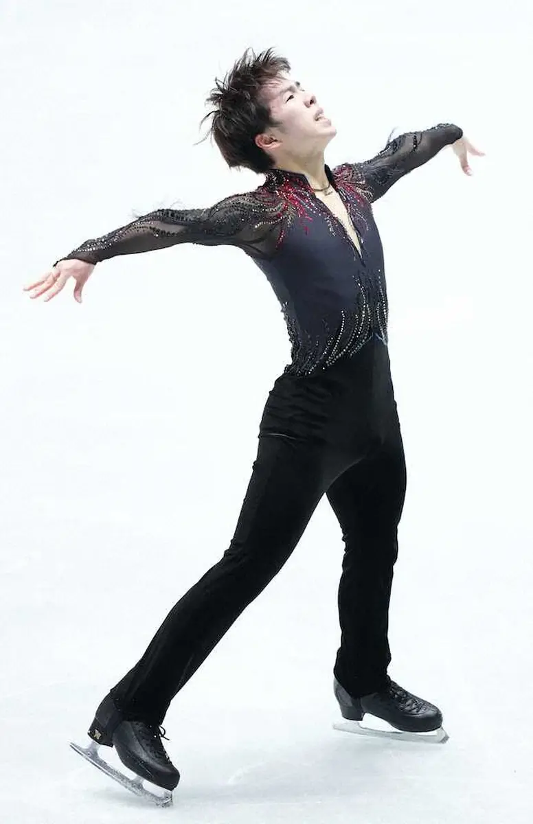【画像・写真】【フィギュア】2位・佐藤駿、初の五輪代表を確実に　SP5位から巻き返し、涙の「100点」