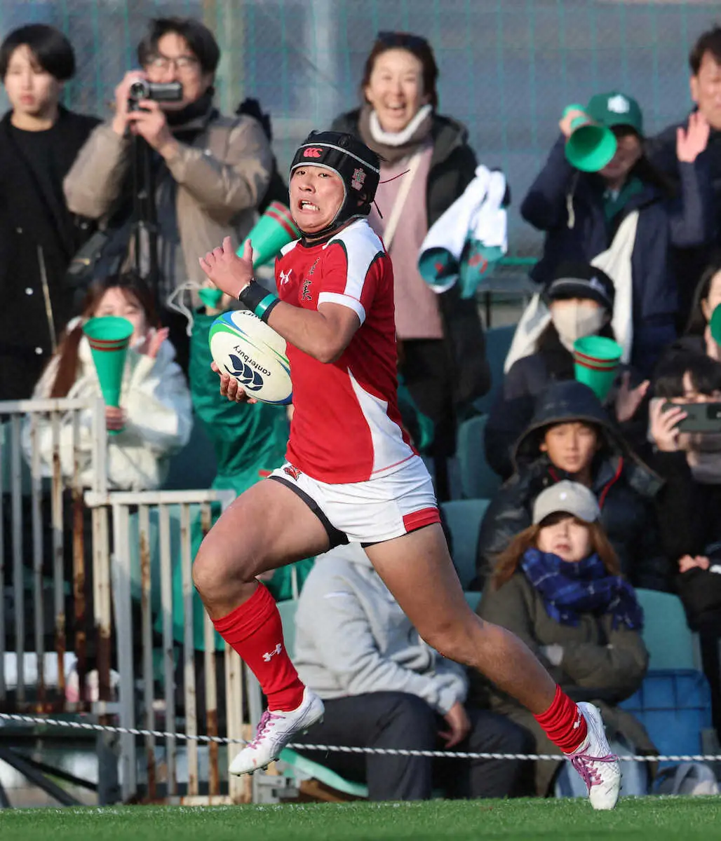 【画像・写真】【高校ラグビー】鹿児島実　花園通算10勝目　初の2回戦突破へWTB古里「勝ちきって歴史をつくりたい」