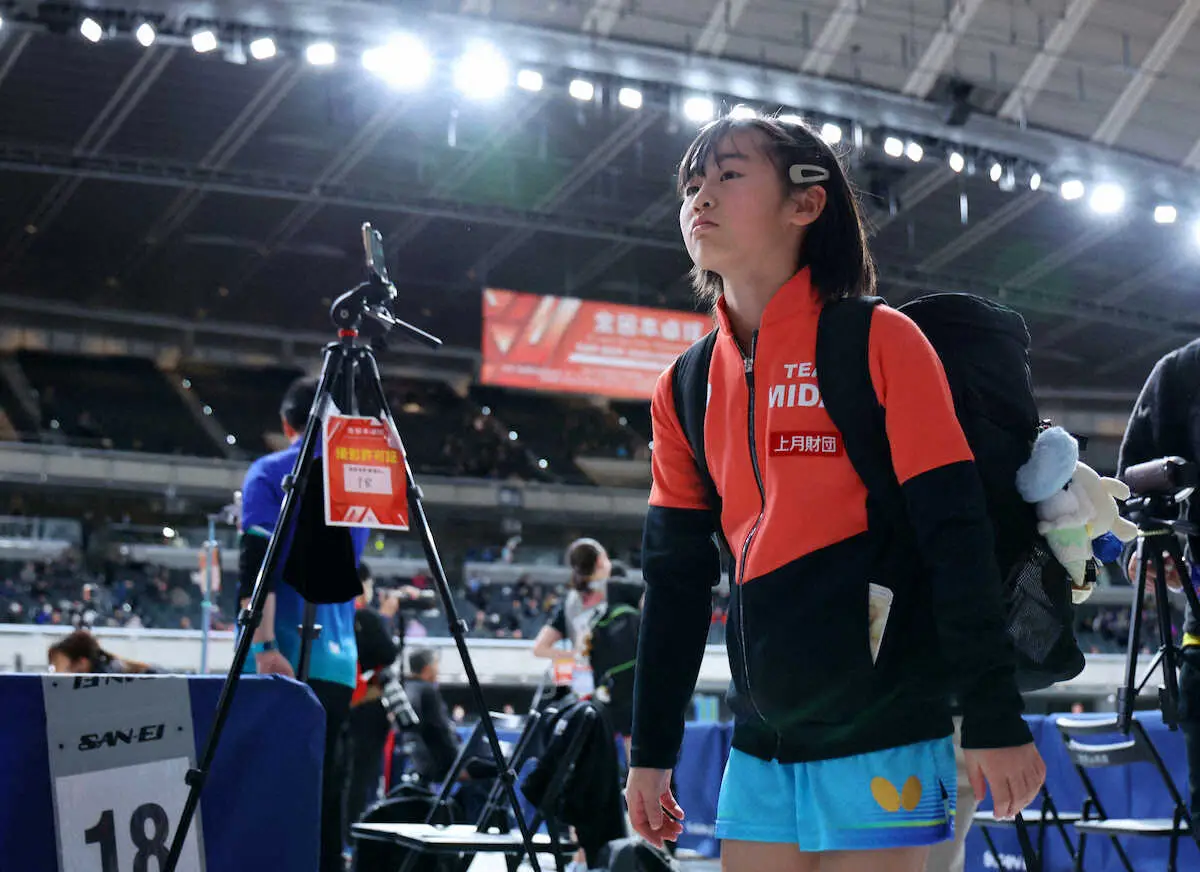 【画像・写真】【卓球全日本選手権】最年少11歳の鈴木希華は初戦突破も2回戦敗退「ジュニアでは次の日まで残る」