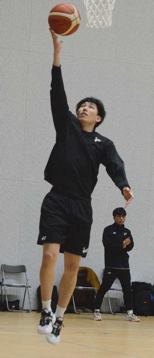 【画像・写真】アルビBB　31日の東京U戦で2試合連続2桁得点を目指すPG浜田「積極的に攻めたい」