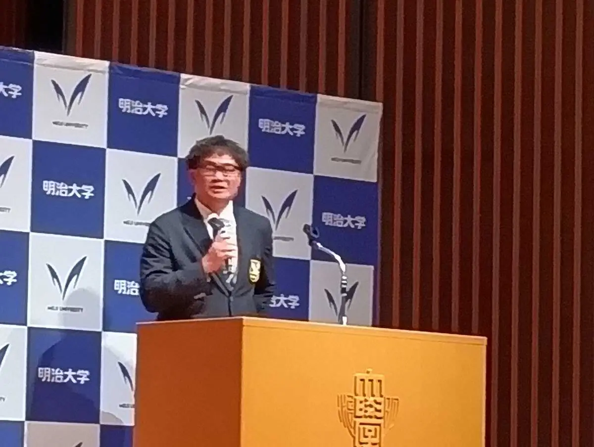 【画像・写真】【大学ラグビー】明大が優勝祝勝会　7年ぶりの開催に神鳥監督は「最高の恩返しができた」