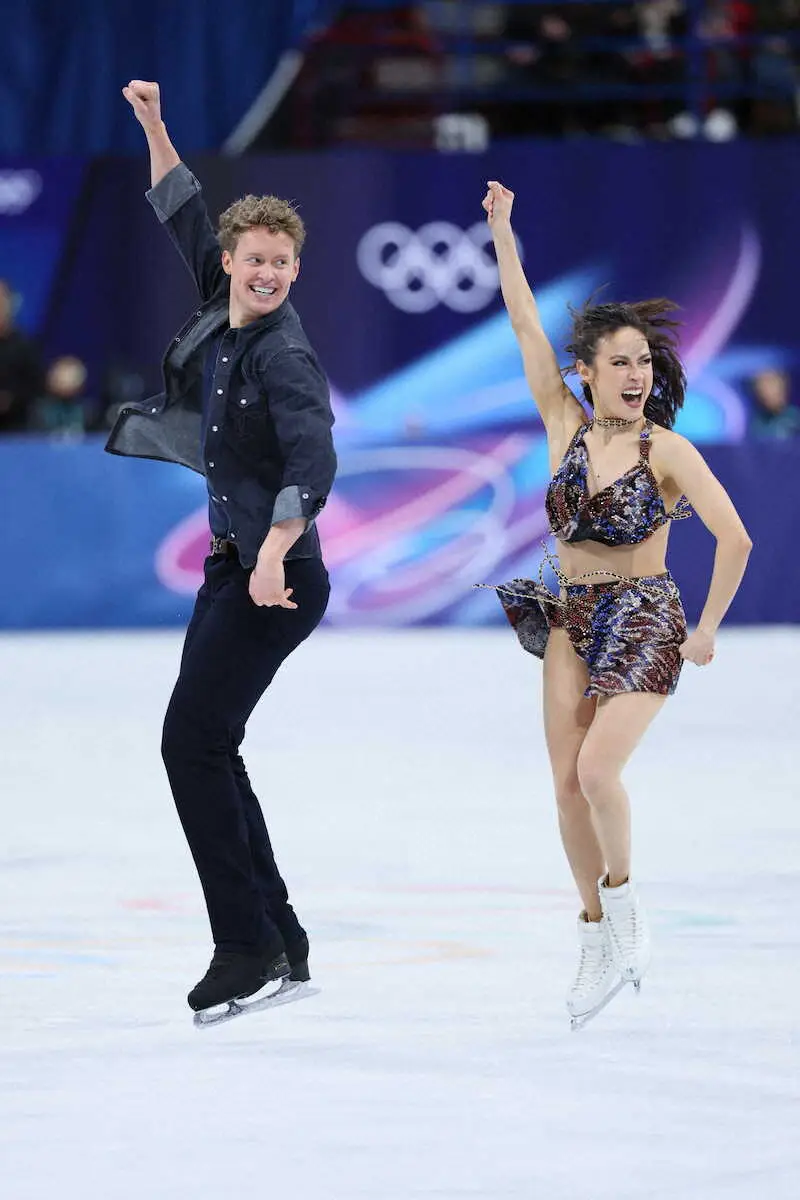 【画像・写真】【フィギュア】アイスダンス世界王者の米国代表　圧巻の演技披露で首位　日本金メダルへ最大のライバル