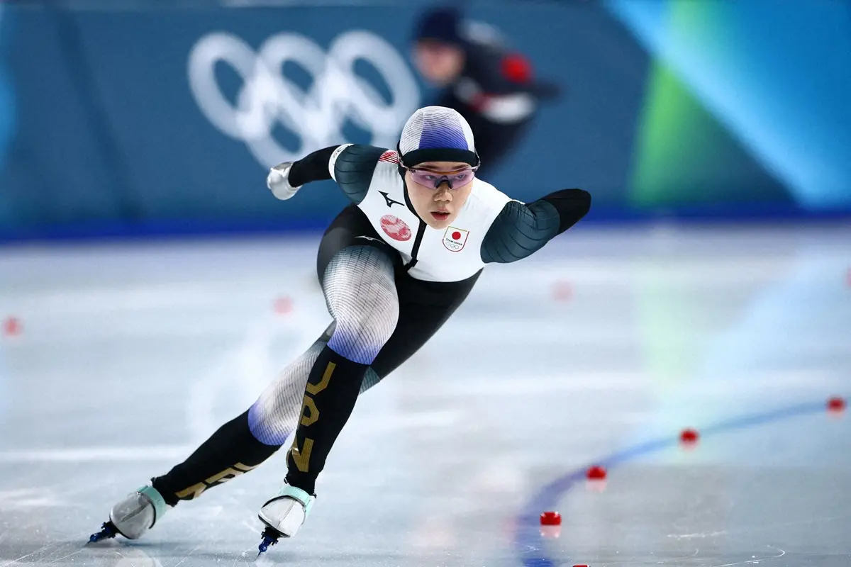 【画像・写真】女子1000メートル第8組で滑走した吉田雪乃（ロイター）