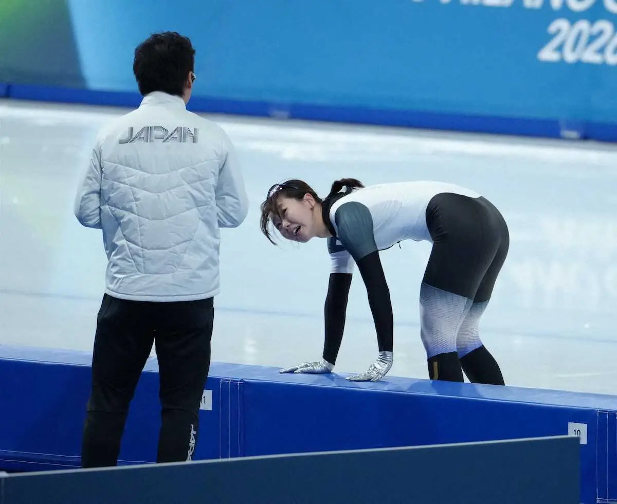 【画像・写真】＜ミラノ・コルティナ五輪　スピードスケート女子1000メートル＞レースを終えた吉田雪乃（撮影・小海途　良幹）
