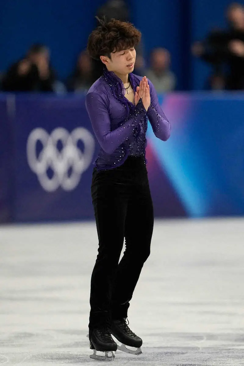 【画像・写真】【フィギュア】SP9位の佐藤駿、逆転メダルへ4回転フリップ「やる予定」　日下コーチ明かす
