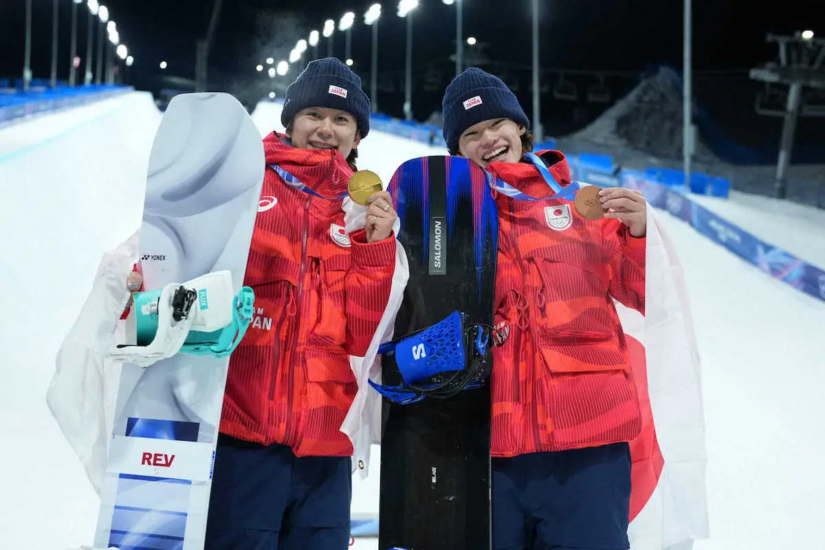 【画像・写真】【スノボ】戸塚優斗が金＆山田琉聖が銅！男子HPでも日本がメダル2つ獲得　今大会スノボ陣6個の荒稼ぎ
