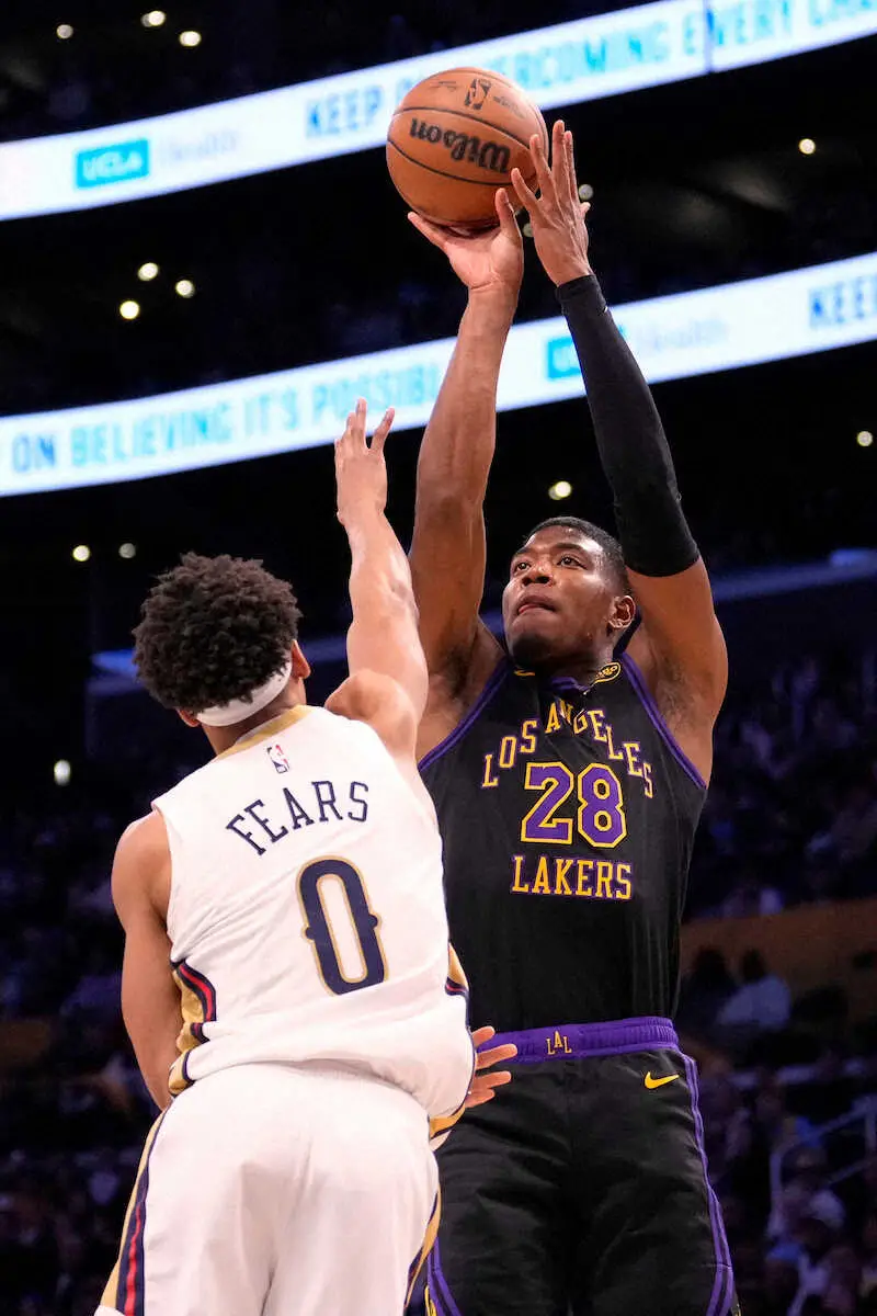 【画像・写真】八村塁シュート絶不調…フリースロー2本のみ2得点　レイカーズ大量のターンオーバーも…3連勝！