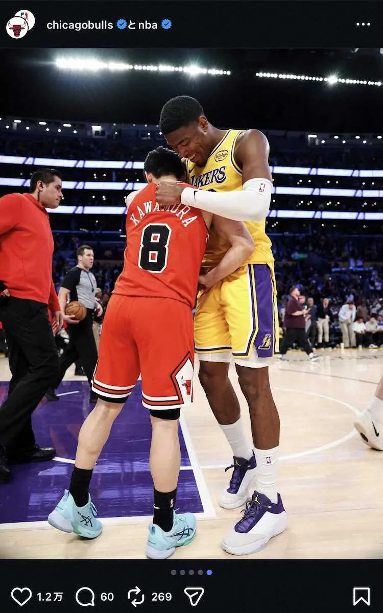 【画像・写真】八村塁VS河村勇輝の初対決！平日昼間に日本バスケファン大興奮「時代が変わった」「胸熱」「泣ける！」