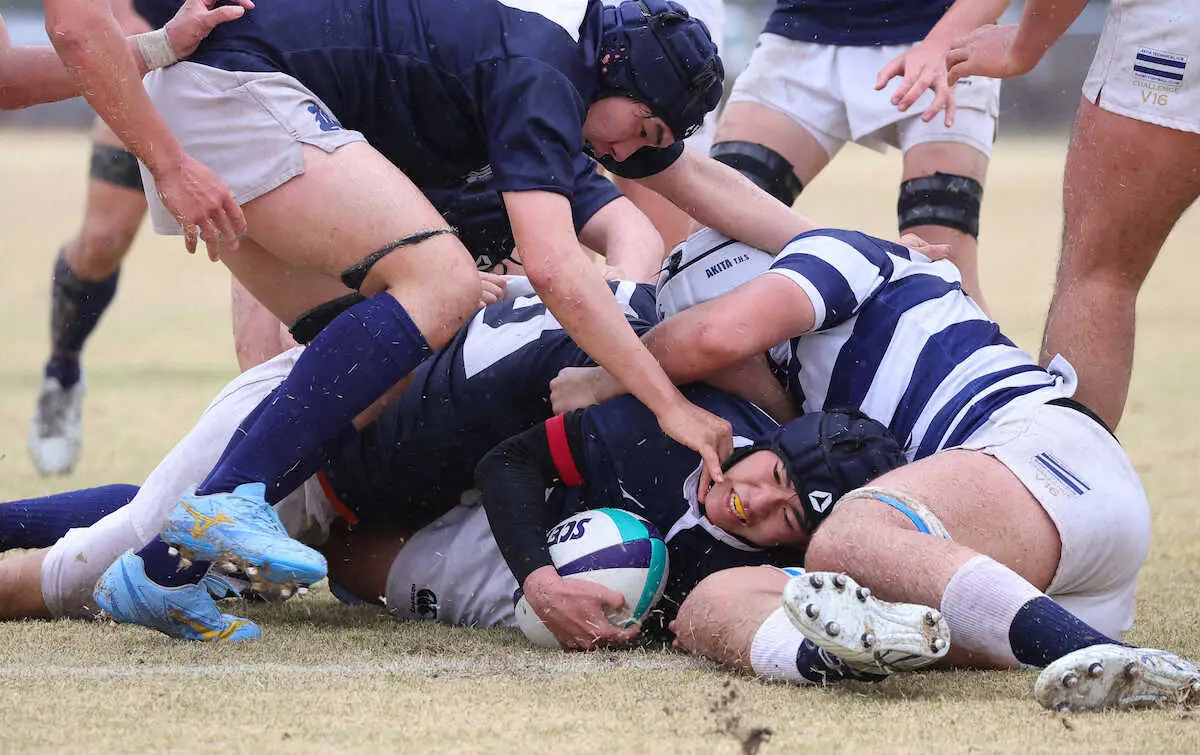 【画像・写真】【高校ラグビー】選抜初出場の創部100年の古豪・神戸は初戦敗退　終了間際のトライは「公立校の希望に」