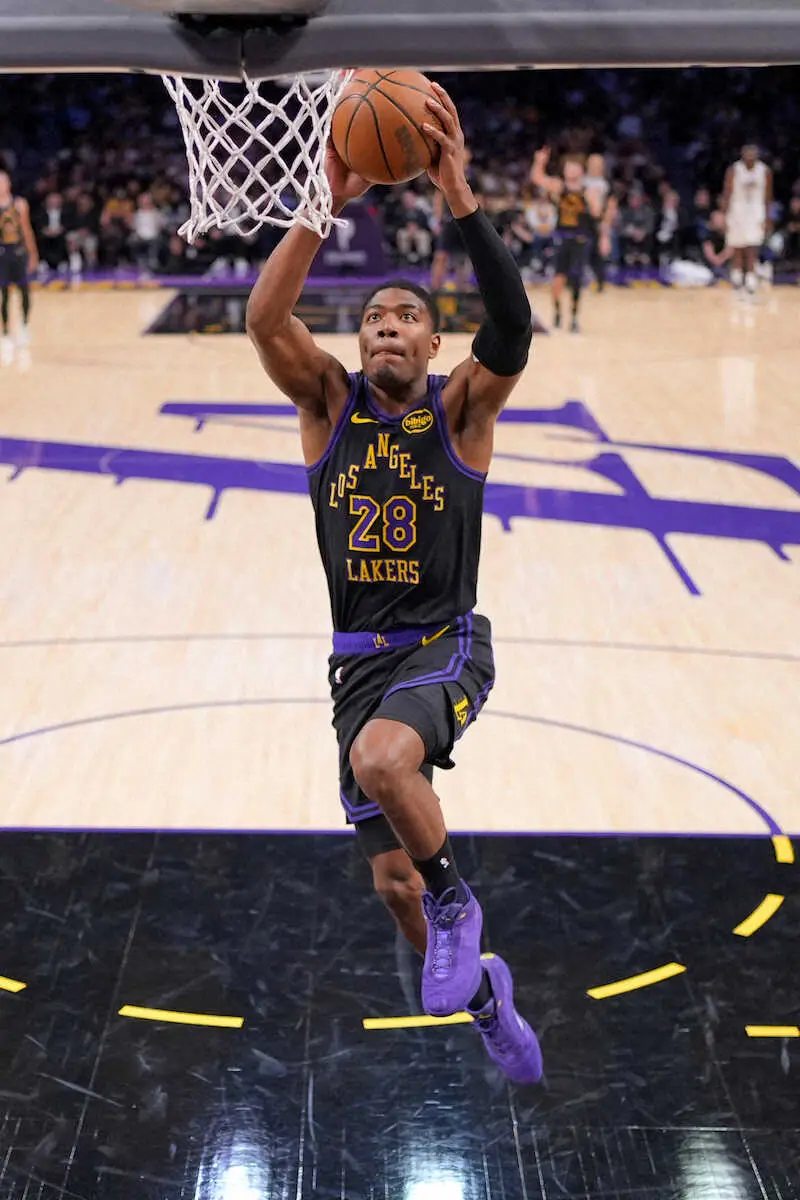 【画像・写真】レイカーズ2連勝！八村塁が13得点「結果を出せてよかった」　豪快ダンク＆3Pシュートなど攻守に躍動