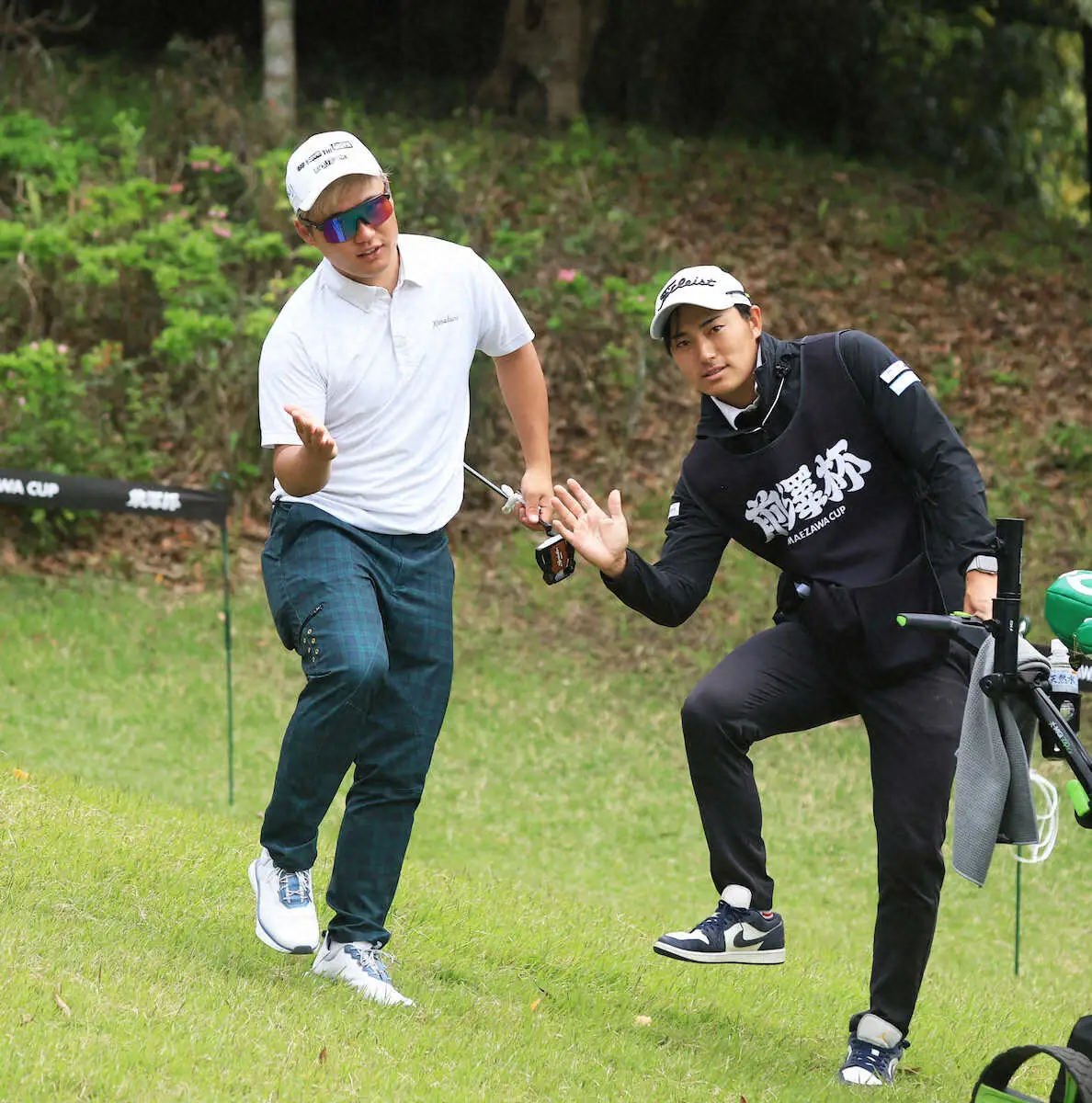 【画像・写真】【男子ゴルフ】長野泰雅64で首位浮上「うまくはまってくれた」アイアン変えて2勝目のチャンス