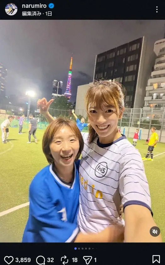 【画像・写真】高橋成美さん　親友の28歳美人女優との2ショット公開に「お二人とも素敵です」「すごいすごい」