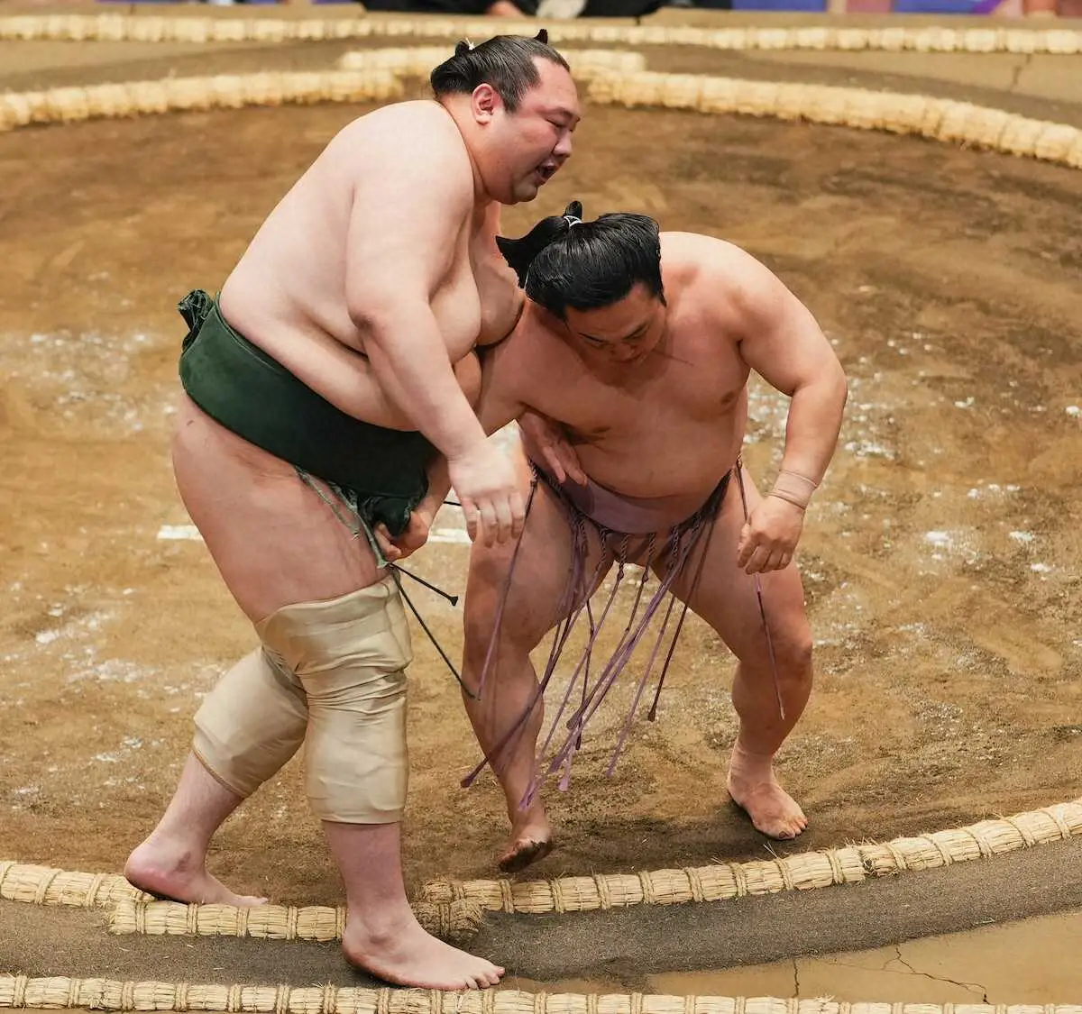 【画像・写真】炎鵬　「藤色」締め込みは舞の海氏への憬れから　十両では3年半ぶりの連勝発進