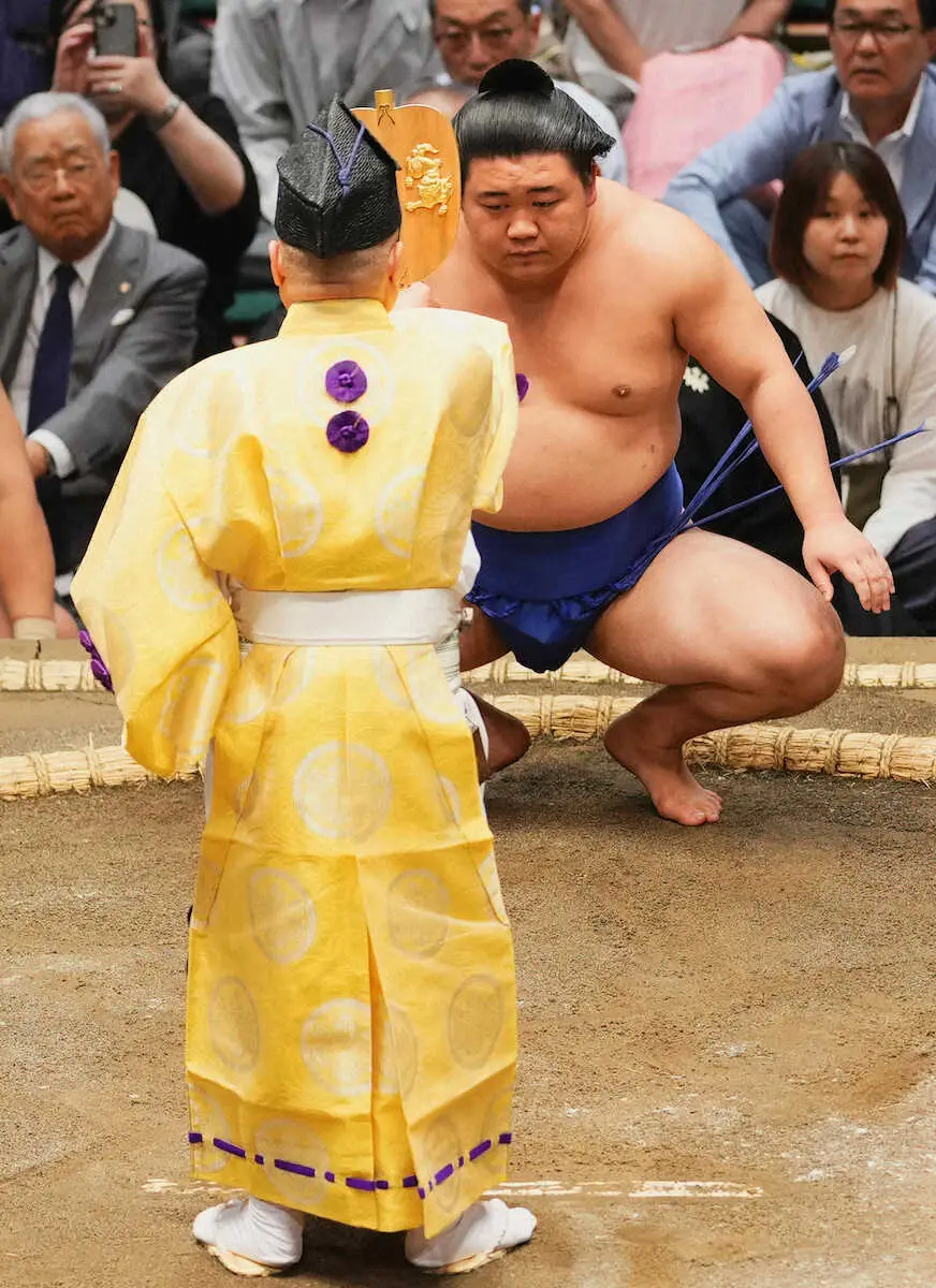 【画像・写真】＜夏場所2日目＞豊昇龍の休場により、藤ノ川が不戦勝（撮影・河野　光希）