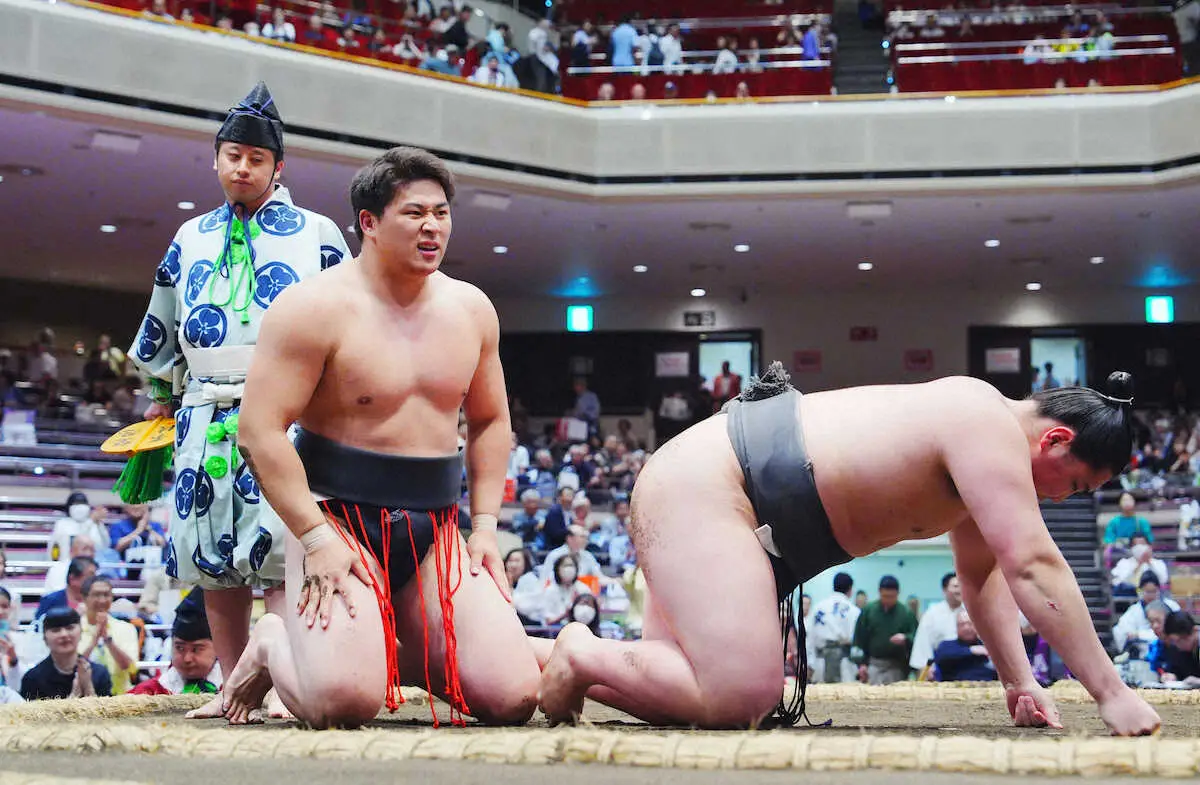 【画像・写真】幕下最下位格付け出しのイケメン大森　館内大声援の中、4連勝で勝ち越し「うれしいです」