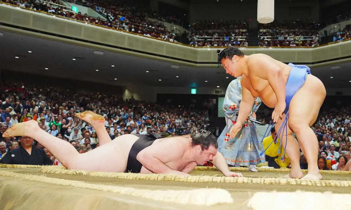 【画像・写真】34歳まだまだ元気！翔猿、幕内死守へ6勝目　春場所で引退の兄・英乃海のエール胸に「集中できている」